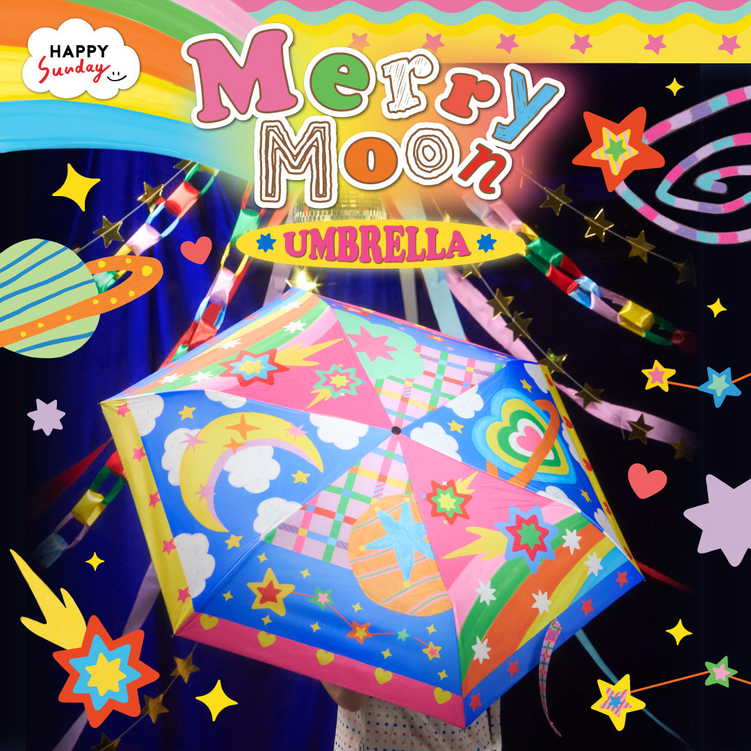 HAPPY UNIVERSE MERRY MOON UMBRELLA