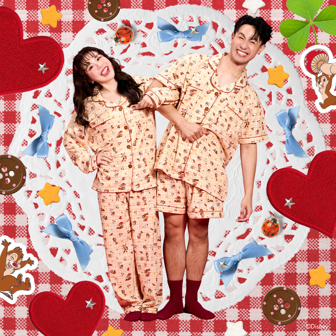 AUTUMN TREASURES PYJAMAS | ชุดนอนลายชิป & เดลส์