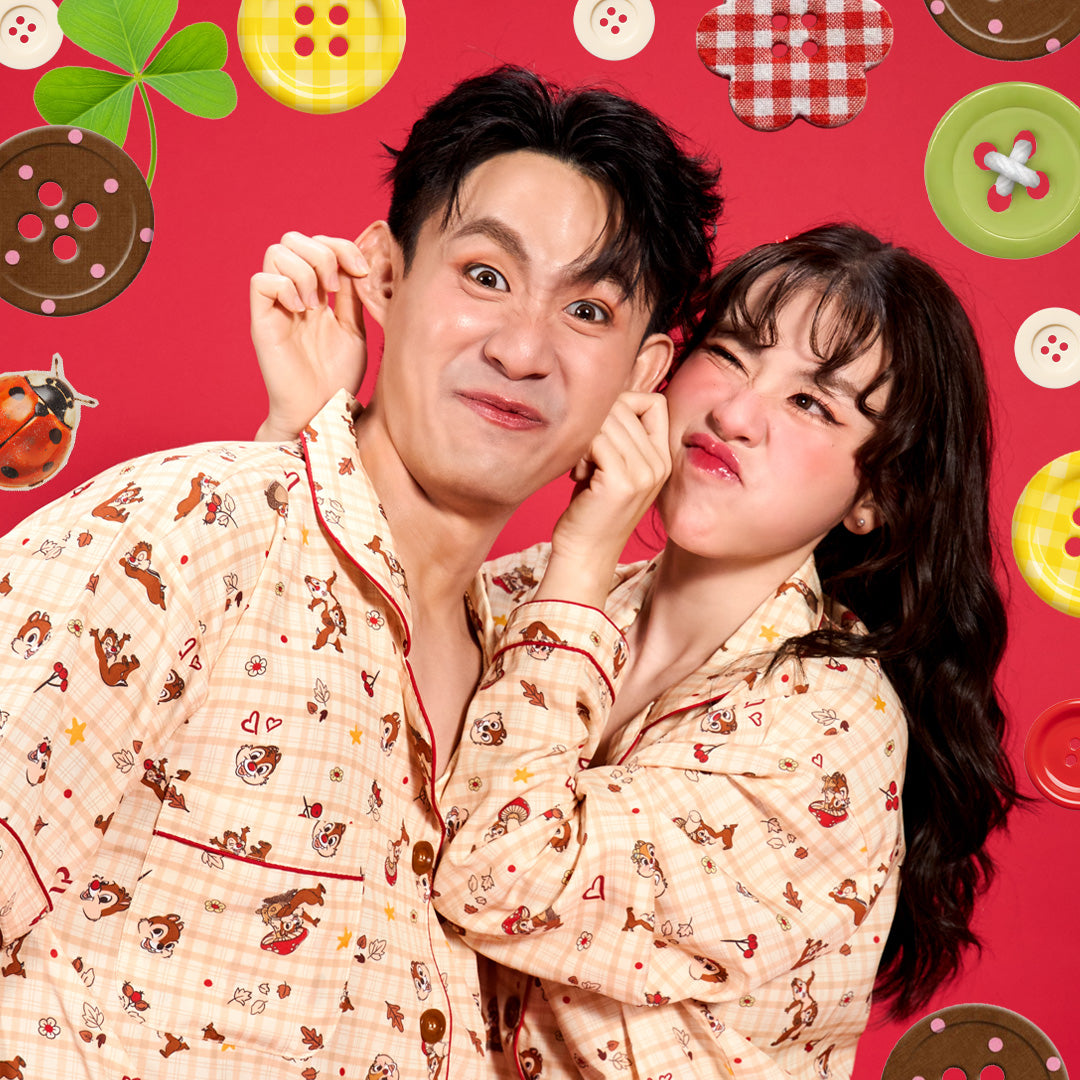 AUTUMN TREASURES PYJAMAS | ชุดนอนลายชิป & เดลส์