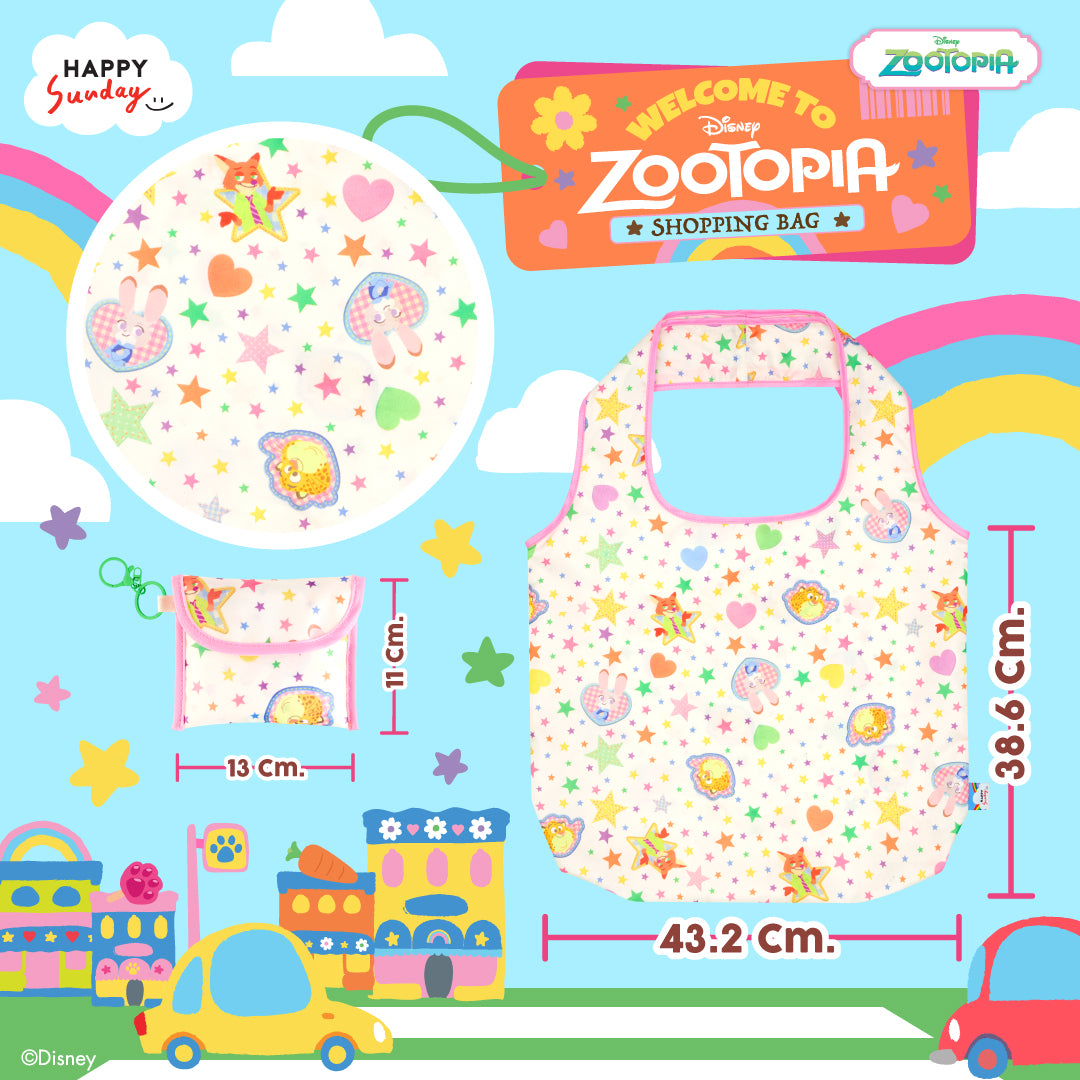 WELCOME TO ZOOTOPIA SHOPPING BAG | กระเป๋าช้อปปิ้งลาย ZOOTOPIA