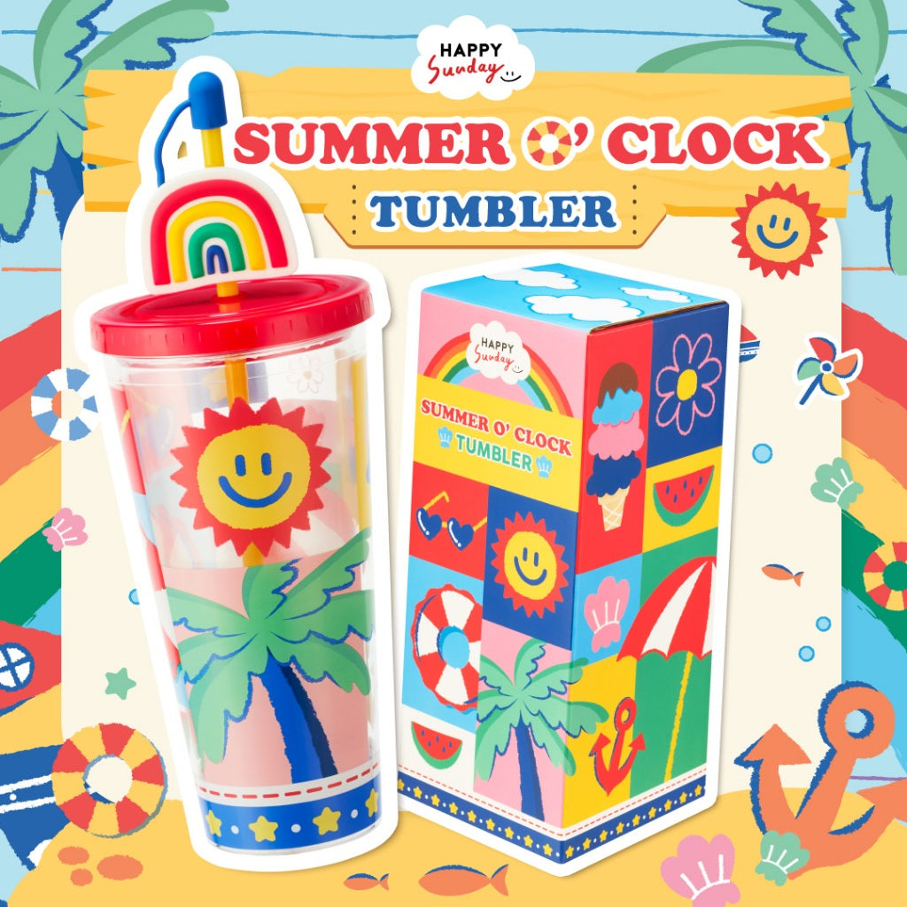 SUMMER OCLOCK TUMBLER   | แก้วทัมเบลอร์ลายซัมเมอร์