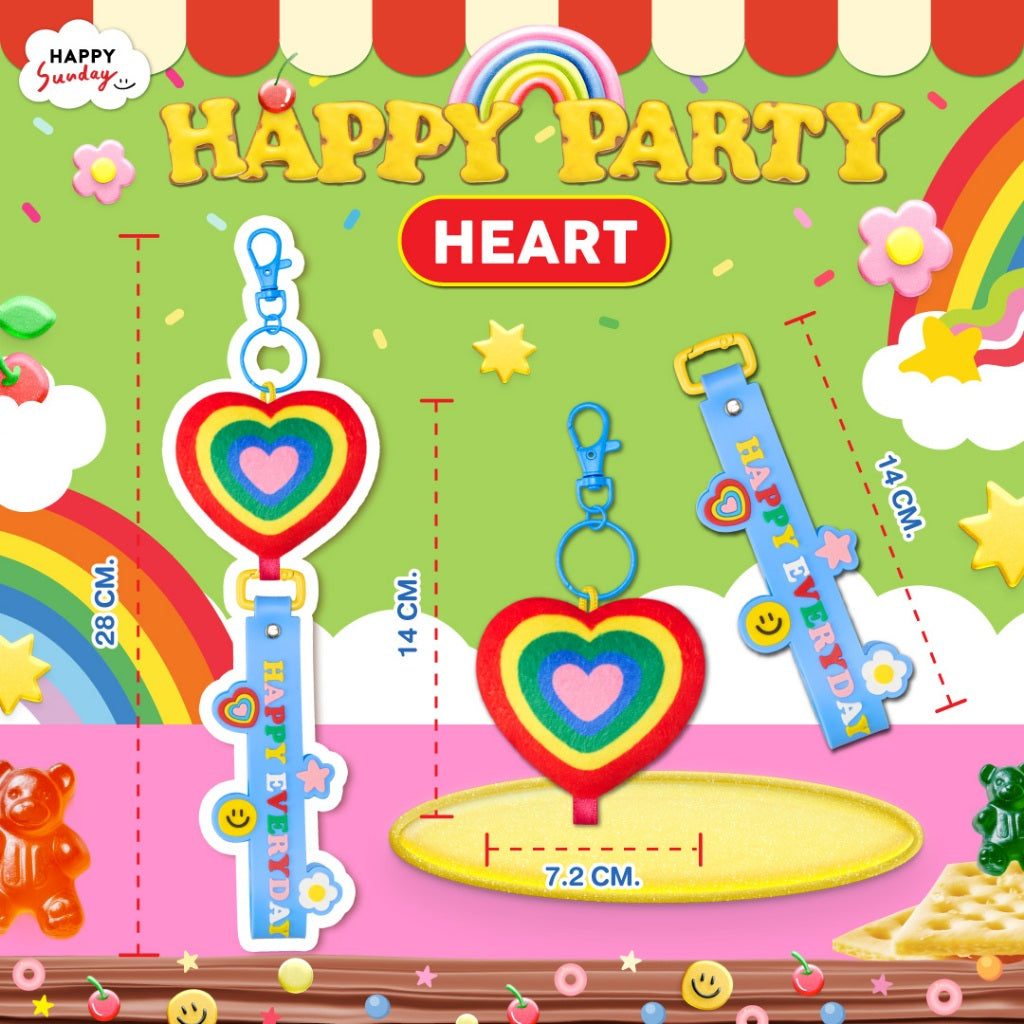 HAPPY PARTY CHARM | พวงกุญแจแฮปปี้ปาร์ตี้ 2in1