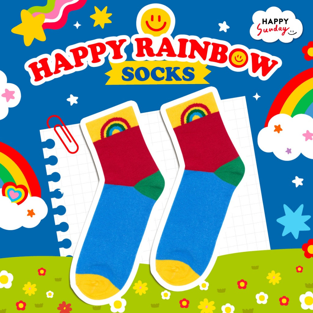 COLORFUL SUNDAY SOCKS | ถุงเท้าคัลเลอร์ฟูลซันเดย์